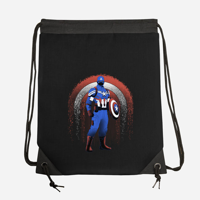 Super Soldier Linework Emblem-None-Drawstring-Bag-Astrobot Invention