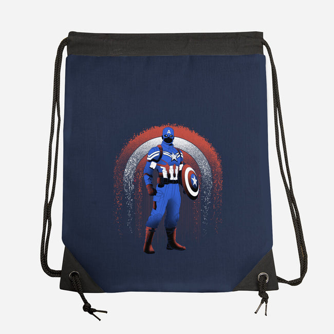 Super Soldier Linework Emblem-None-Drawstring-Bag-Astrobot Invention