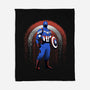 Super Soldier Linework Emblem-None-Fleece-Blanket-Astrobot Invention