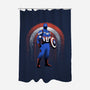 Super Soldier Linework Emblem-None-Polyester-Shower Curtain-Astrobot Invention