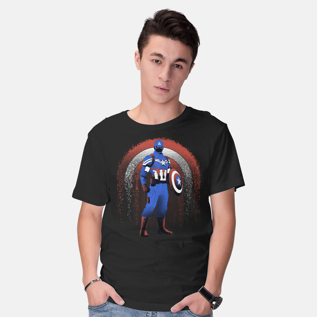 Super Soldier Linework Emblem-Mens-Basic-Tee-Astrobot Invention