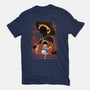Rubber Pirate Shadow Lineart-Mens-Premium-Tee-Astrobot Invention