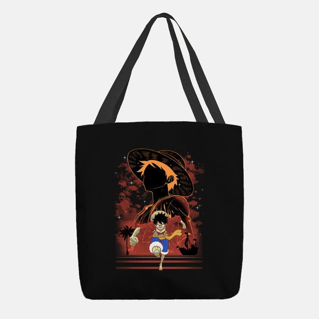 Rubber Pirate Shadow Lineart-None-Basic Tote-Bag-Astrobot Invention