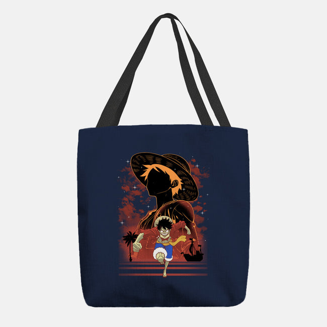 Rubber Pirate Shadow Lineart-None-Basic Tote-Bag-Astrobot Invention