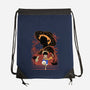 Rubber Pirate Shadow Lineart-None-Drawstring-Bag-Astrobot Invention