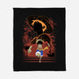 Rubber Pirate Shadow Lineart-None-Fleece-Blanket-Astrobot Invention