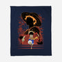 Rubber Pirate Shadow Lineart-None-Fleece-Blanket-Astrobot Invention