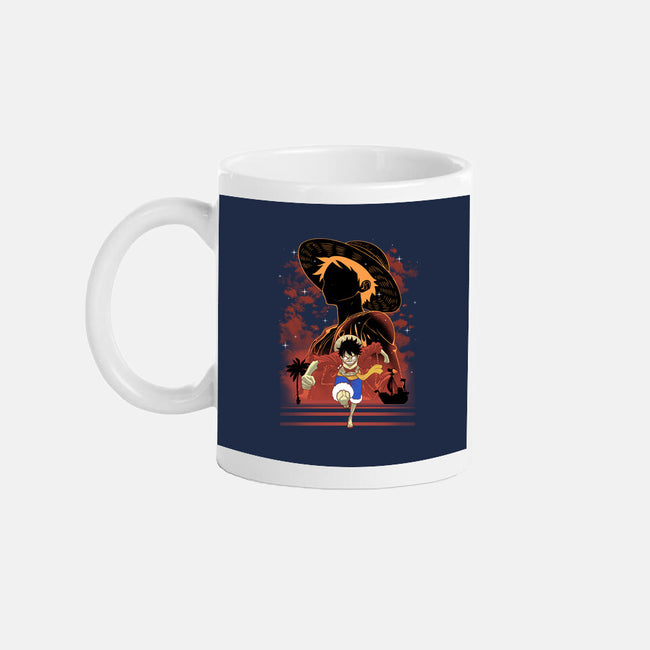 Rubber Pirate Shadow Lineart-None-Mug-Drinkware-Astrobot Invention