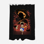 Rubber Pirate Shadow Lineart-None-Polyester-Shower Curtain-Astrobot Invention