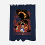 Rubber Pirate Shadow Lineart-None-Polyester-Shower Curtain-Astrobot Invention