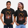 Rubber Pirate Shadow Lineart-Unisex-Basic-Tee-Astrobot Invention