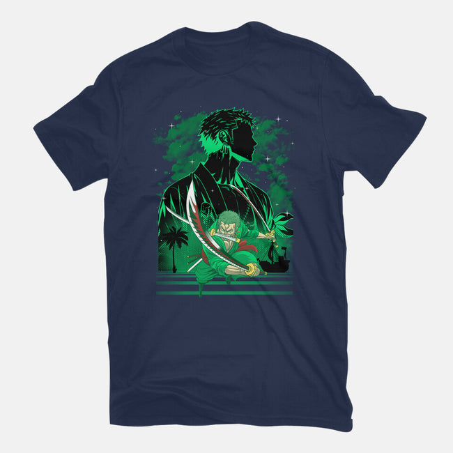 Iron Ronin Shadow Lineart-Unisex-Basic-Tee-Astrobot Invention
