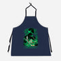 Iron Ronin Shadow Lineart-Unisex-Kitchen-Apron-Astrobot Invention