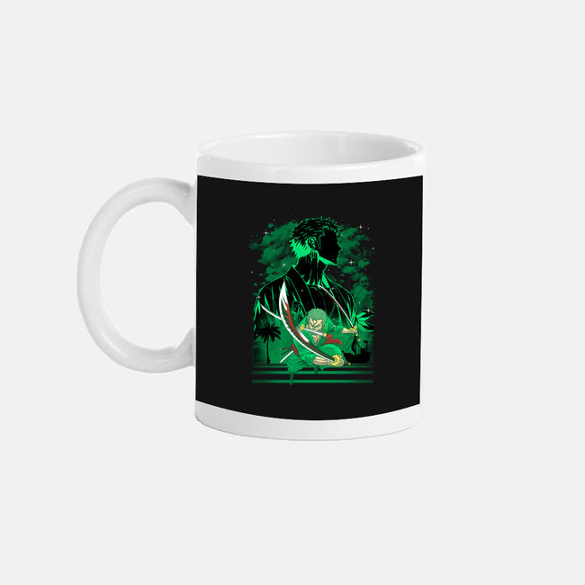 Iron Ronin Shadow Lineart-None-Mug-Drinkware-Astrobot Invention