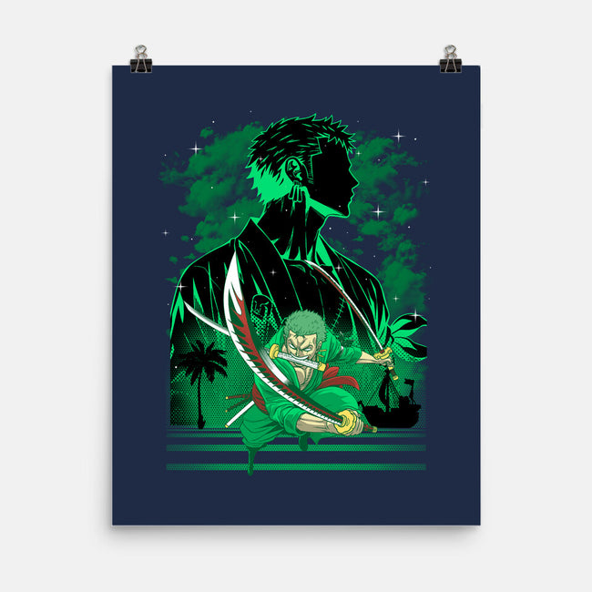 Iron Ronin Shadow Lineart-None-Matte-Poster-Astrobot Invention
