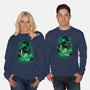 Iron Ronin Shadow Lineart-Unisex-Crew Neck-Sweatshirt-Astrobot Invention