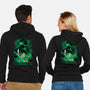 Iron Ronin Shadow Lineart-Unisex-Zip-Up-Sweatshirt-Astrobot Invention