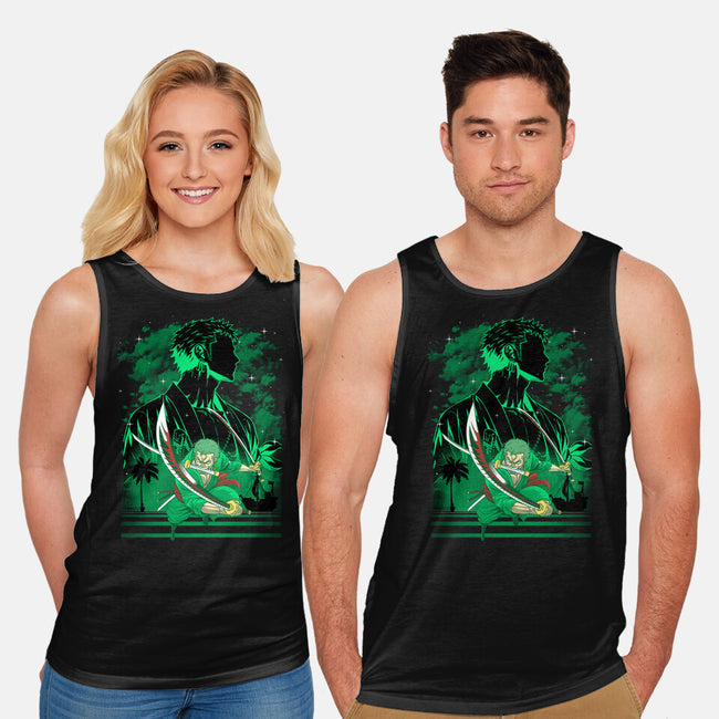 Iron Ronin Shadow Lineart-Unisex-Basic-Tank-Astrobot Invention