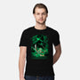 Iron Ronin Shadow Lineart-Mens-Premium-Tee-Astrobot Invention