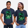 Iron Ronin Shadow Lineart-Unisex-Basic-Tee-Astrobot Invention