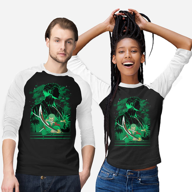 Iron Ronin Shadow Lineart-Unisex-Baseball-Tee-Astrobot Invention