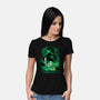 Iron Ronin Shadow Lineart-Womens-Basic-Tee-Astrobot Invention