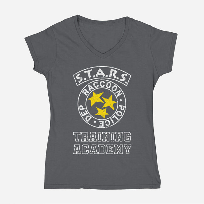 Stars Training Academy-Womens-V-Neck-Tee-DrMonekers