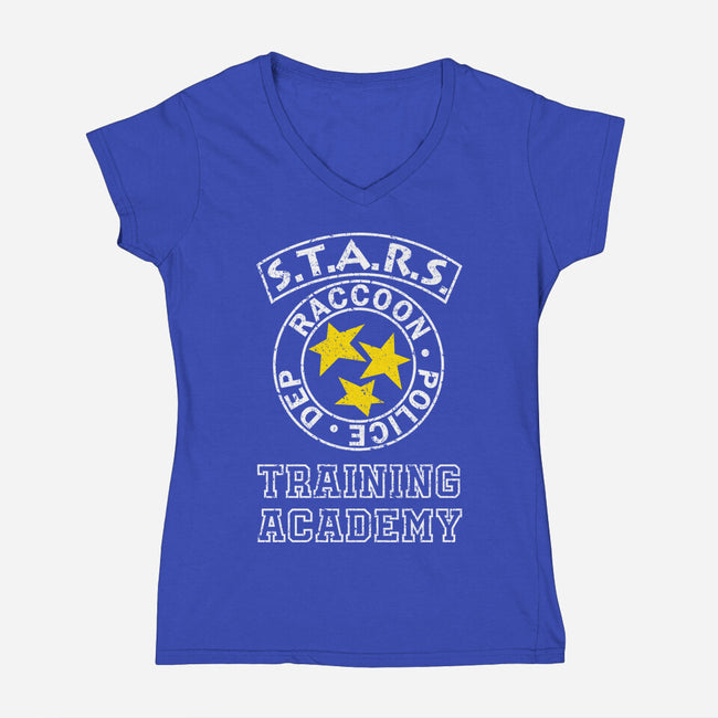 Stars Training Academy-Womens-V-Neck-Tee-DrMonekers