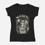 Pinup Bride-Womens-V-Neck-Tee-P1yu5h