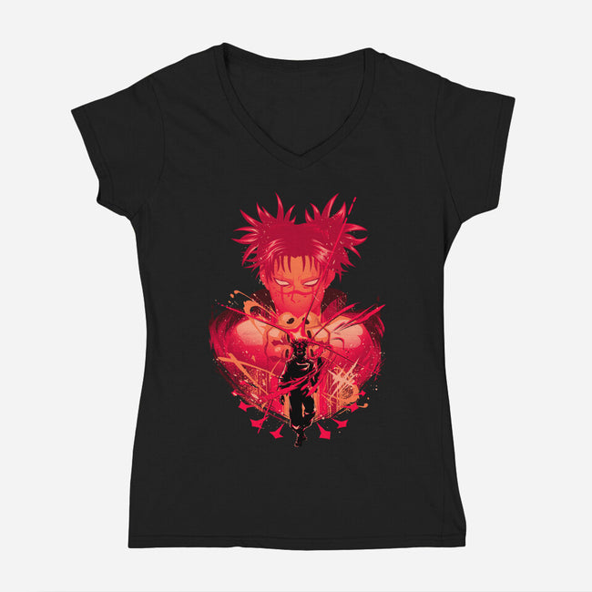Blood Manipulation Attack-Womens-V-Neck-Tee-hypertwenty