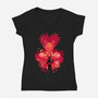 Blood Manipulation Attack-Womens-V-Neck-Tee-hypertwenty