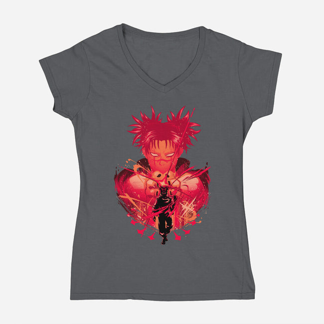 Blood Manipulation Attack-Womens-V-Neck-Tee-hypertwenty