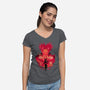 Blood Manipulation Attack-Womens-V-Neck-Tee-hypertwenty
