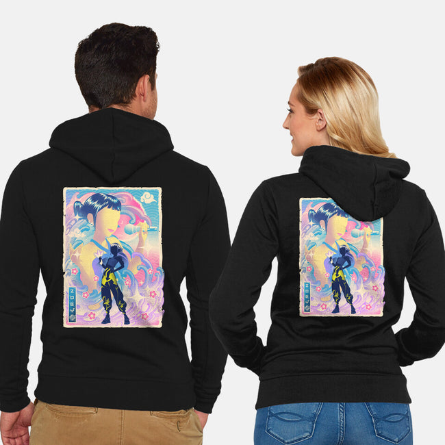 Musha-e Cutest Maknae-Unisex-Zip-Up-Sweatshirt-hypertwenty