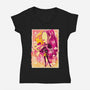 Musha-e Black Sheep-Womens-V-Neck-Tee-hypertwenty
