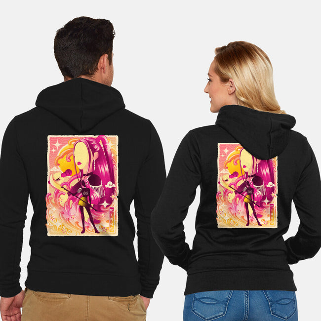 Musha-e Black Sheep-Unisex-Zip-Up-Sweatshirt-hypertwenty