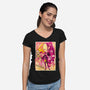 Musha-e Black Sheep-Womens-V-Neck-Tee-hypertwenty