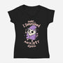 I Summoned Anxiety Again-Womens-V-Neck-Tee-koalastudio