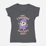 I Summoned Anxiety Again-Womens-V-Neck-Tee-koalastudio