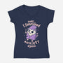 I Summoned Anxiety Again-Womens-V-Neck-Tee-koalastudio