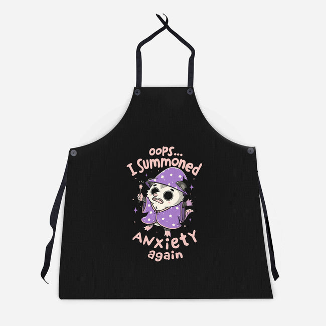 I Summoned Anxiety Again-Unisex-Kitchen-Apron-koalastudio
