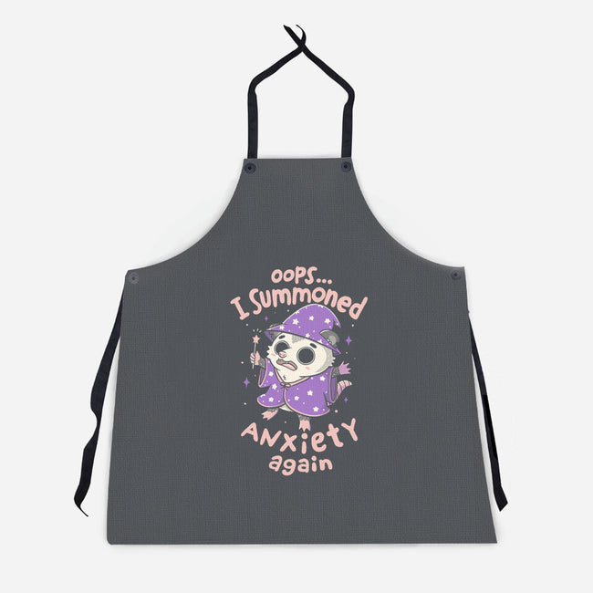 I Summoned Anxiety Again-Unisex-Kitchen-Apron-koalastudio