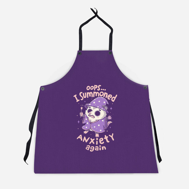 I Summoned Anxiety Again-Unisex-Kitchen-Apron-koalastudio