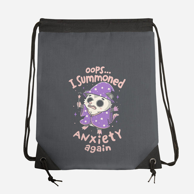 I Summoned Anxiety Again-None-Drawstring-Bag-koalastudio