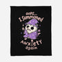 I Summoned Anxiety Again-None-Fleece-Blanket-koalastudio