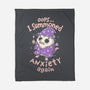 I Summoned Anxiety Again-None-Fleece-Blanket-koalastudio