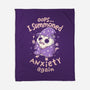I Summoned Anxiety Again-None-Fleece-Blanket-koalastudio