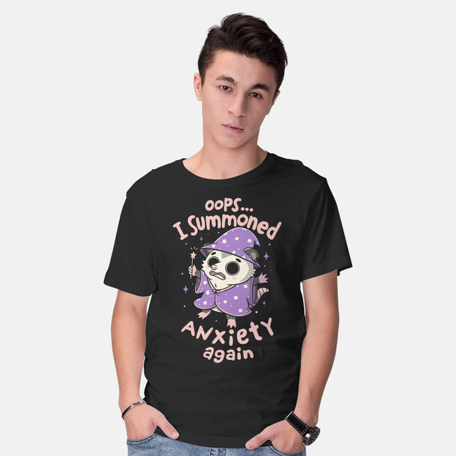 I Summoned Anxiety Again-Mens-Basic-Tee-koalastudio