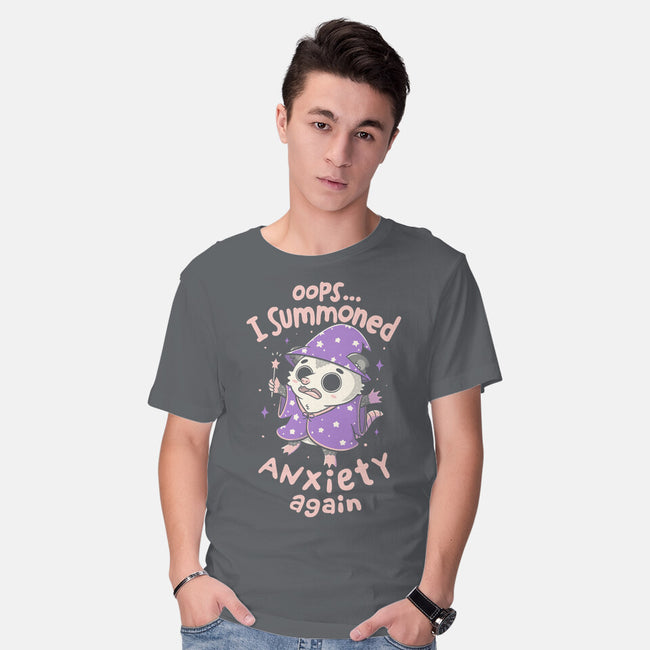 I Summoned Anxiety Again-Mens-Basic-Tee-koalastudio