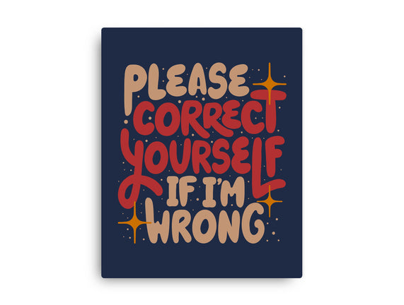 Correct Yourself If I'm Wrong
